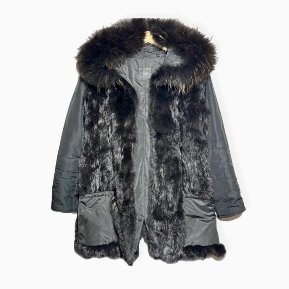 Max Mara Weekend Hooded Fur Coat